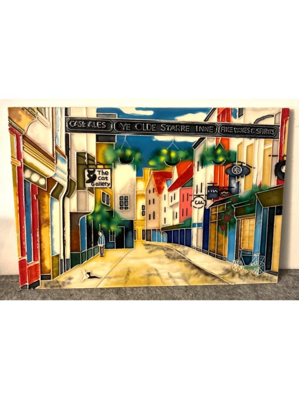 Stonegate York Questae Hand Painted 12 x 8" Ceramic Wall Hanging " Ye Olde Starr